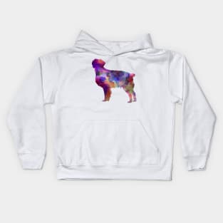 Brittany Spaniel in watercolor Kids Hoodie